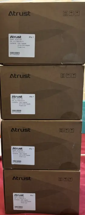 T180 Atrust Lot Of 4 Artust Thin Clients With Power Adapters - New In Box