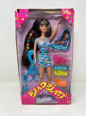 Barbie 074299188916 Bead Blast Brunette Doll