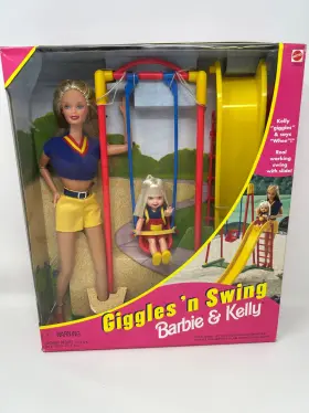 Barbie 074299203336 And Kelly Giggles Ftn Swing Set