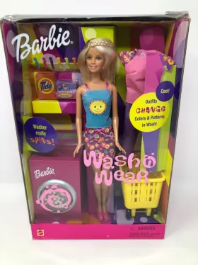 Barbie 074299290275 Wash Ftn Wear Doll W Color Change Outfits 2000