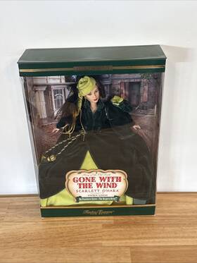 Barbie 074299297717 Timeless Treasures Scarlett O Hara On Peachtree Street 2001 Doll