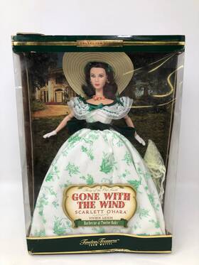 Barbie 074299299100 Timeless Treasures Scarlett O Hara Barbecue At Twelve Oaks 2001 Doll
