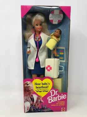 11160 Barbie Dr. Doll - Hear Babys Heartbeat W Magic Stethoscope 1993