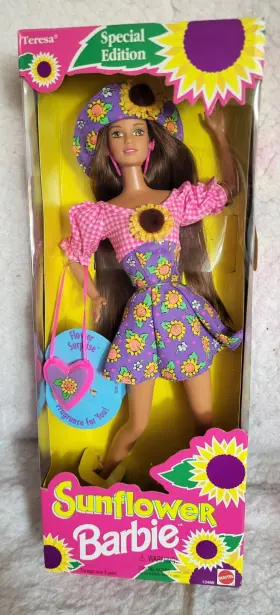 13489 Barbie Teresa Sunflower Doll - Special Edition 1994 Nrfb #13489