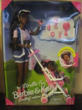 Barbie 13743 Strollin Fun And Kelly - African American Version