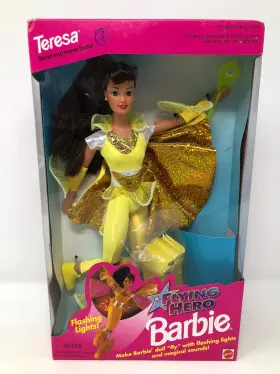 14031 Barbie Flying Hero Teresa Doll Galaxia Galaxie W Shimmering Cape Lights And Sound