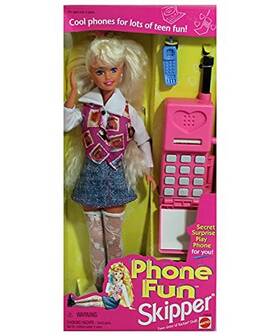 Barbie 14312 Phone Fun Skipper Doll W Secret Surprise Play For You 1995