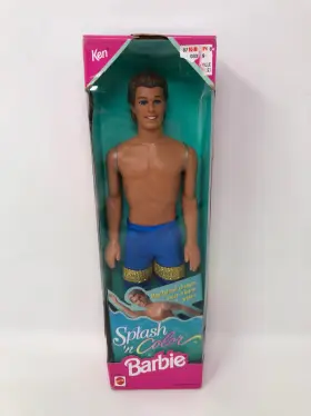 16170 Barbie Mattel 1996 Splash Ftn Color Ken Doll