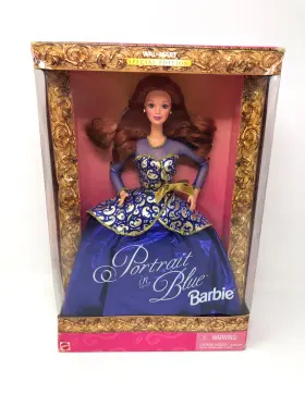 19355 Barbie Portrait In Blue Doll