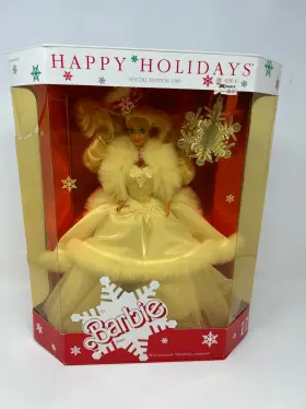 3523 Barbie Holiday Christmas 1989 Happy