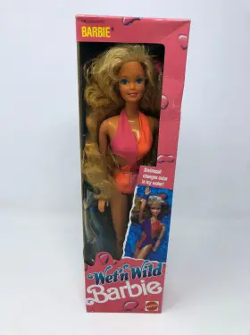 4103 Barbie Wet Ftn Wild Doll Blonde From 1989