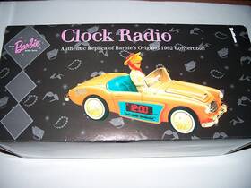 Barbie 4330350399 Mattel Clock Radio - Authentic Replica Of Barbies Original 1962 Converti