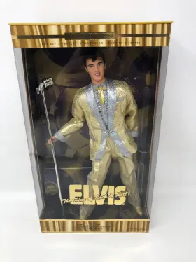 53869 Barbie Elvis Presley Doll King Of Rock And Roll Collector Edition Timeless Treasur