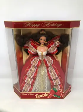 Fba17832 Barbie Happy Holidays Brunette 1997 Doll