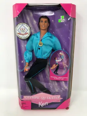 Fba3264030 Barbie Mattel Olympic Skater Ken Doll Licensed Product U.s. Team 1998