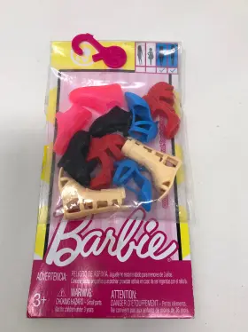 Fcr93 Barbie Accessories Curvy And Tall Doll Shoe Pack