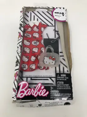 Fkr67 Barbie Clothing - Hello Kitty Outfit For Doll