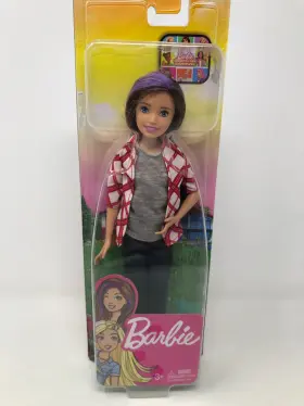 Ghr62 Barbie Dreamhouse Adventures Skipper Doll Approx. 11-inch Brunette In Plaid Sh