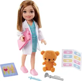 Gtn88 Barbie Chelsea Can Be Playset With Brunette Doctor Doll 6-in Clipboard