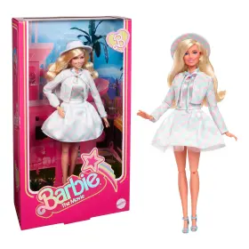 Hrf26 Barbie The Movie Doll Margot Robbie As Collectible Wearing Blue Pl
