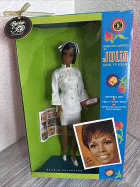N5017 Barbie 50th Anniversary Julia Doll Tribute To Diahann Carroll Collector Edition