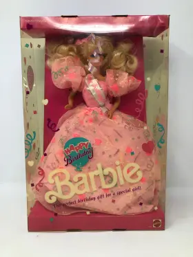 N6540 Barbie Mattel 7913 1990 Happy Birthday Doll