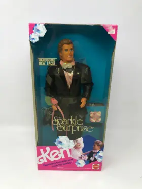 Sgb0030mf2vwus Barbie Ken Sparkle Surprise - Wearing Tux With Rose 1991