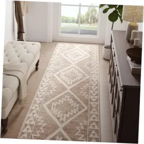 Jcrgfaraday-2x10-c3 Ckny Home Fashion Boho Kitchen Runner Rug 2x10 Moroccan Trellis Hallway 2ftx10ft Heathered Taupe