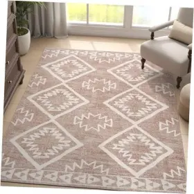 Jcrgfaraday-5x7-c3 Ckny Home Fashion Boho Area Rugs 5x7 Moroccan Accent Rug Indoor 5ftx7ft Heathered Taupe