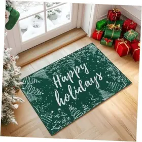 Jcrgsnow24-2x3-c5 Ckny Home Fashion Christmas Area Rug 2x3 Green Entryway 2ftx3ft Holidays Tree