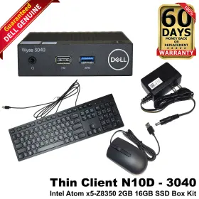 2wdpr Dell Wyse 3040 Thin Client Intel Atom X5 2gb Ram 16gb Ssd Keyboard And Mouse Kit