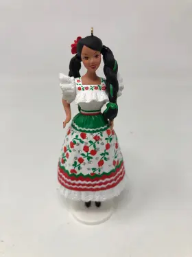 Qx6356 Hallmark Keepsake Ornament 1998 Mexican Barbie Dolls Of The World