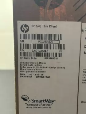 7tk41utaba Hp 193905702541 T640 Thin Client - Black