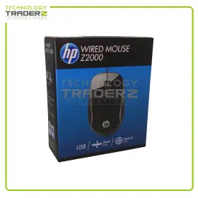 E5c11aa Hp Lot Of 6 Z2000 Wired Mouse Factory Sealed Retail