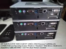 Hp-t610 Hp T610 Plus Ww Thin Client Amd G-t56n Processor 1.650mhz 3x Computer Lot