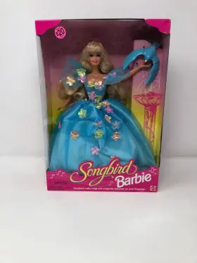 14320 Mattel Songbird Barbie Doll W Real Singing Balances On Fingertip 1995