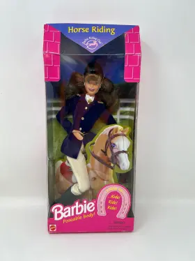 19268 Mattel Horse Riding Barbie Club Poseable Body