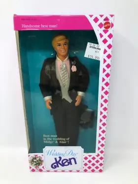 9609 Mattel Wedding Day Ken Barbie Doll 1990 Best Man In The Of Midge And Alan By Ma