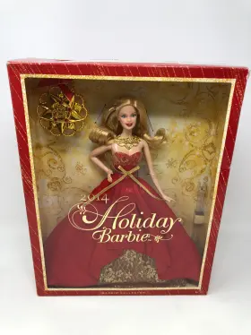 Bdh21 Mattel Barbie 2014 Holiday Doll With Ornament