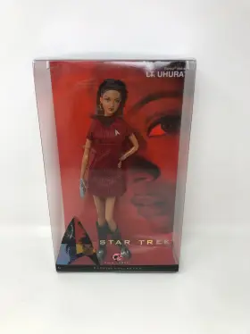N5503 Mattel Barbie Star Trek Lt. Uhura Aa Red And Black Dress Lovely