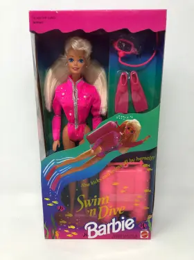 11505 Swimndivebarbiedoll Swim Ftn Dive Barbie Doll