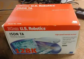 3468 Usrobotics Vintage 3com Us Robotics Isdn Pro Ta Modem With Ac Adapter Open Box