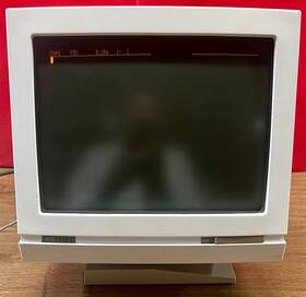 Wyse 900109-01 Wy-60 Gold/amber Screen Terminal Computer Monitor Powers On See Video