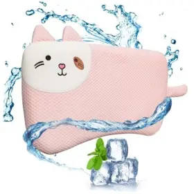 Ztql06 Yuanmeng Home Products Co.ltd Toddler Pillow For Sleeping Cool Flat Memory Foam 18 In X 10.5 Pink