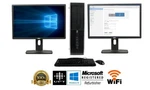 Hp Desktop Computer 32GB 2TB Ssd Quad Core I5 Win 10 Pro 24" Dual Lcd Wifi Very. Price: $573.74.