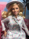 Barbie The Movie Doll Margot Robbie HRF26 Blue Plaid Dress Pretty New. Price: $45.00.