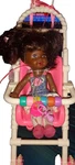 Vintage 1995 Mattel Strollin' Fun Barbie & Kelly, Stroller Only Used. Price: $45.00.