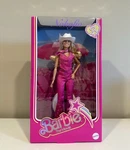 Barbie The Movie Collectible Doll Margot Robbie Pink Western Outfit New. Price: $80.99.