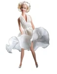 Barbie Marilyn Monroe The Seven Year Itch 1997 Mattel 17155 Doll Flare Dress New. Price: $59.25.