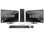Hp Desktop Computer 32GB 2TB Ssd Quad Core I7 Win 10 Pro 24" Dual Lcd Wifi Very. Price: $627.74.
